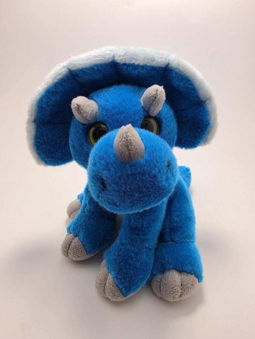 Wild Republic Blue Triceratops Dinosaur Plush! (9 inch)